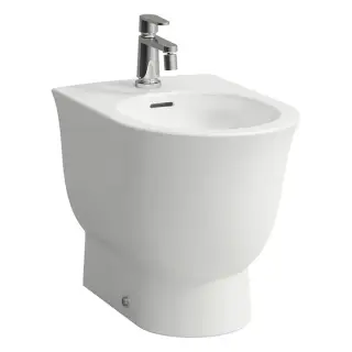 Биде напольное 53x37x34cм с 1 отв., цвет: белый