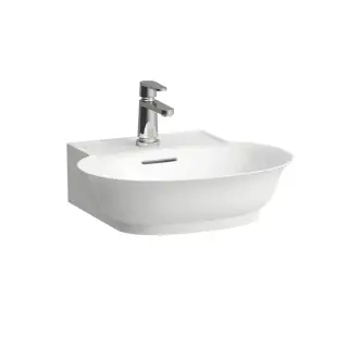 Раковина-мини 50х45х17 см, 1 отв., накладная, с переливом, цвет: белый LCC