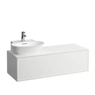 Тумба с раковиной, SX, 117.5x45.5x34.5см, 1 ящик, подвесная, цвет: белый глянцевый