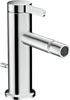 Смеситель для биде, однорычажный, со сливным гарнитуром, цвет: хромированный