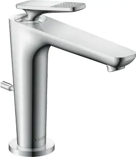 Смеситель для раковины однорычажный 125 с CoolStart и сливным клапаном Push-Open - cubic cut, цвет: хром