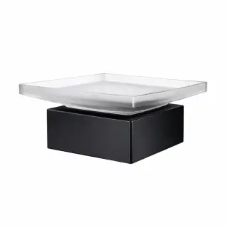 Мыльница Jorger EMPIRE ROYAL CRYSTAL 627.00.017.092 черный матовый/матовое стекло