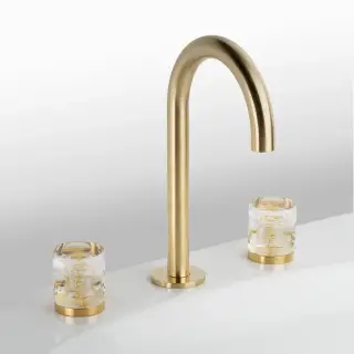 Смеситель для раковины Cristal&Bronze CÉLESTE OR C23-D3-1301 Matt Soft Gold/Gold