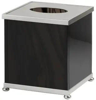 Контейнер для салфеток Cristal&Bronze OBSIDIENNE LISSE FS11P-A2-651 обсидиан/никель