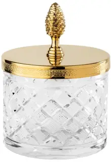 Контейнер d.11*h15 Clear crystal/Polished Soft Gold C13