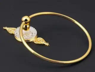 Держатель для полотенец Cristal&Bronze CYGNE FLAMANT C46-D1-510 золото