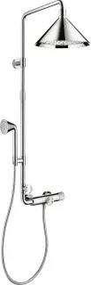 Showers/Front Showerpipe с термостатом и верхним душем 240 2jet, цвет: хромированный