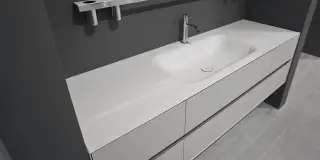 Интегрированная раковина для топа Corian