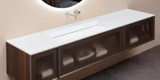 Интегрированная раковина для топа Corian