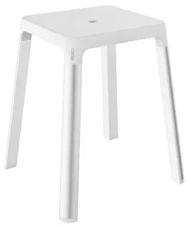 Стульчик для ванной KEUCO AXESS 35082 170051 цвет Алюминий серебристый анодированный/Белый