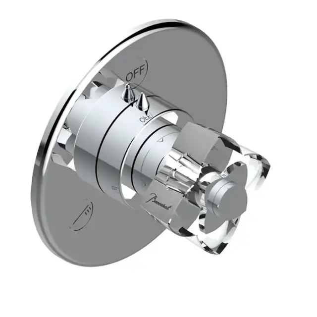 THG Panthere Cristal clair Переключатель встраиваемый, внешняя часть, цвет: хром