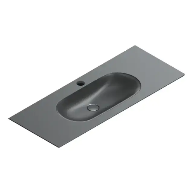 Catalano Sfera Раковина консоль 125x50см, с 1 отв., цвет: черный матовый