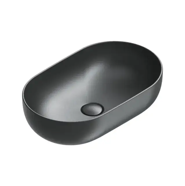 Catalano Sfera Раковина 60x37см накладная, без отв., цвет: черный матовый