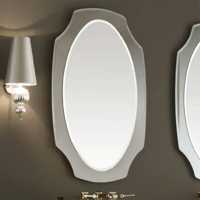 VITAGE milldue edition Зеркало NOTRE DAME 67.8х110см, с фигурной рамой из скошенного дымчатового зеркала