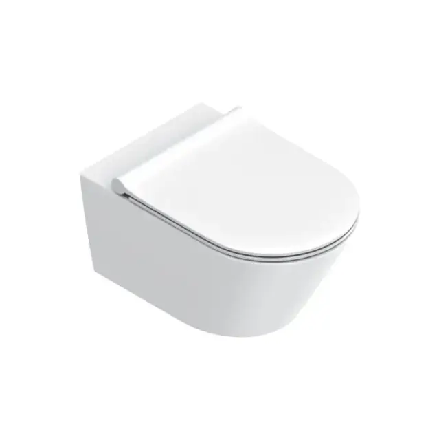 Catalano Zero Унитаз подвесной 55х35см, безободковый, смыв Tornado, покрытие Twinglaze+, цвет белый  матовый