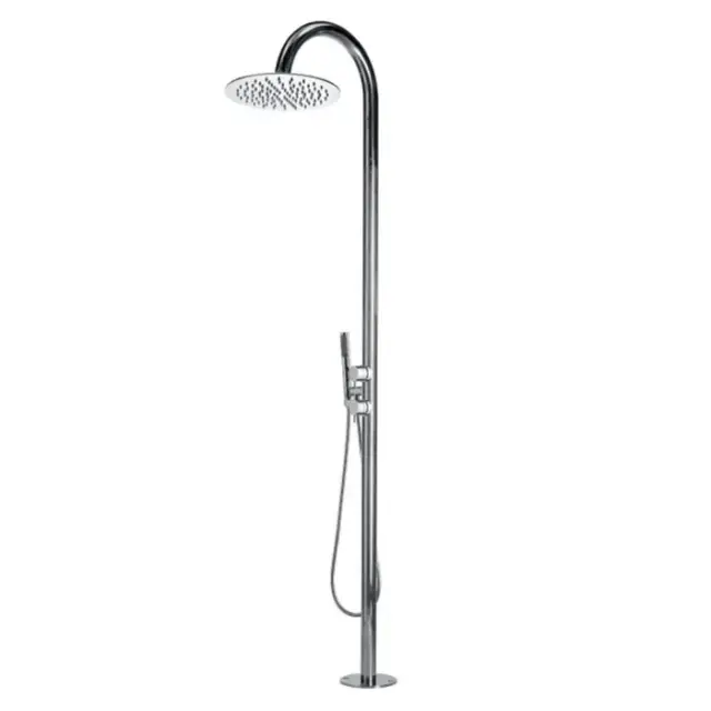Bossini Tetis Душевая колонна напольная, h2285 мм, верхний душ &Oslash;300 мм, 2 прогрессивных смесителя, цвет: хром