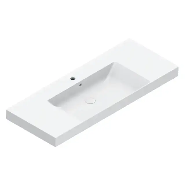 Catalano Zero Раковина 125x50см, с 1 отв., цвет: белый глянцевый