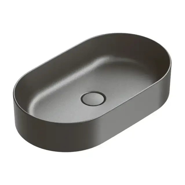 Catalano Zero Раковина 60х35см, накладная, без отв., цвет: черный матовый