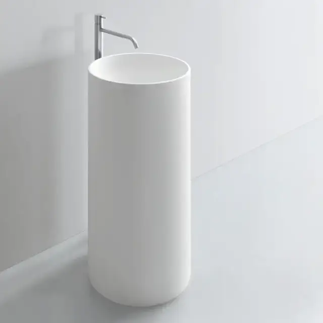 NOORTH milldue edition Раковина 44х87 см, без отв., напольная, слив в пол, цвет: белый