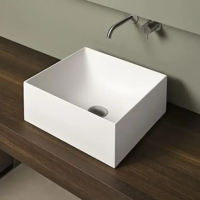 Antonio Lupi Stratos Раковина 40х40 см, без отв., цвет: белый