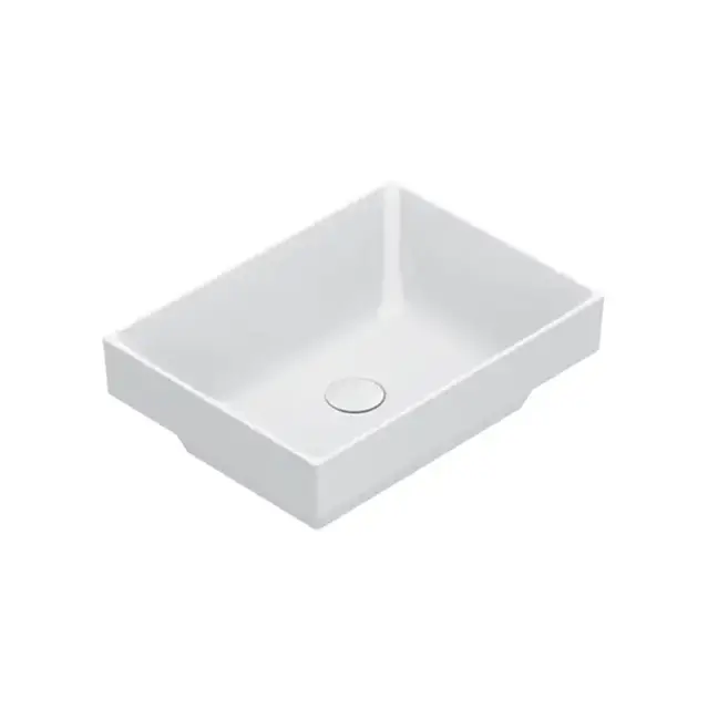 Catalano Zero Раковина 50x37см встраиваемая, без отв., цвет: белый глянцевый