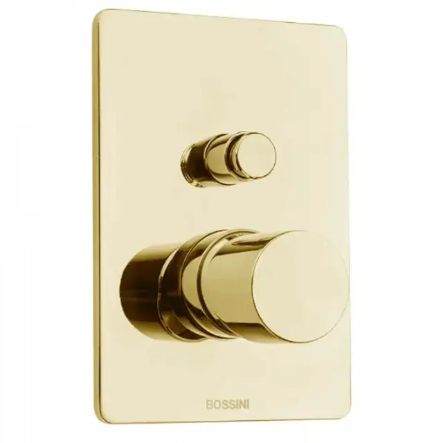 Bossini Oki Смеситель для душа, встраиваемый, 2 выхода, цвет: золото