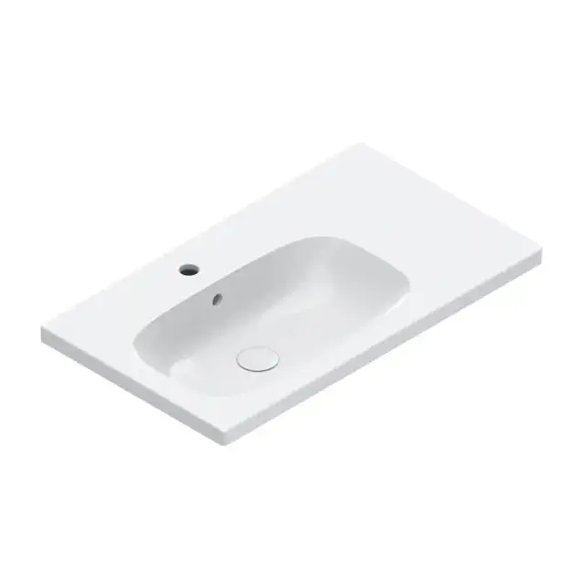 Catalano Alvea Раковина 80x46см чаша слева, с 1 отв., цвет: белый глянцевый