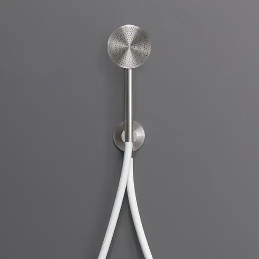 Душевая лейка CEA Free ideas FRE193WS сталь матовая/белый