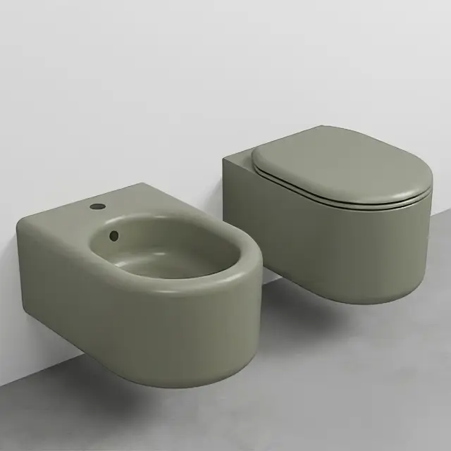 Комплект: унитаз подвесной RIMLESS+биде подвесное Cielo ITACA