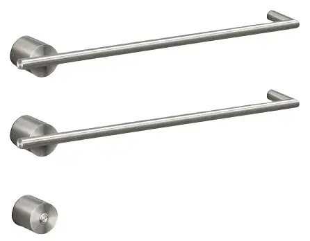 Полотенцесушитель электрический CEA EQUILIBRIO EQB12L = TRS01+SEL01(x2шт.)+BOT03 СТАЛЬ POLISHED