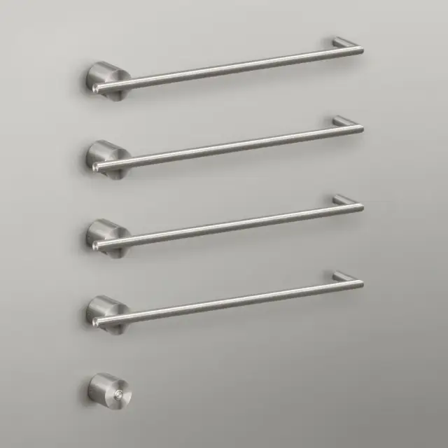 Полотенцесушитель электрический CEA EQUILIBRIO EQB14KDS = TRS01+SEL01(x4шт.)+BOT03 Black Diamond Satinato