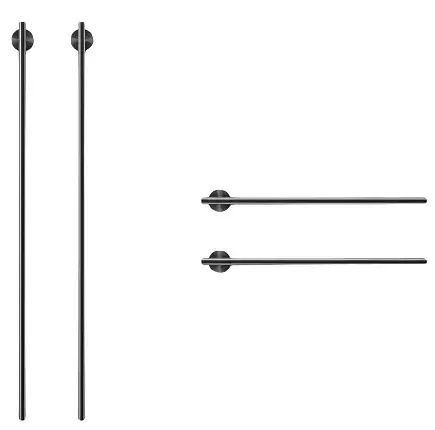 Полотенцесушитель электрический CEA EQUILIBRIO EQB64KDL = TRS01+SEL01(x2шт.)+SEL02(x2шт.) BLACK DIAMOND POLISHED