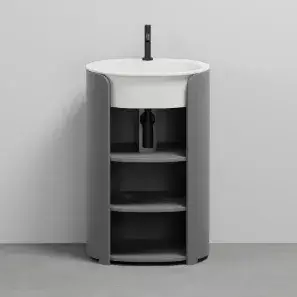 Комплект мебели с раковиной Cielo I Catini CAMTL.CM+CALAO56F.TL база CEMENTO/раковина TALCO