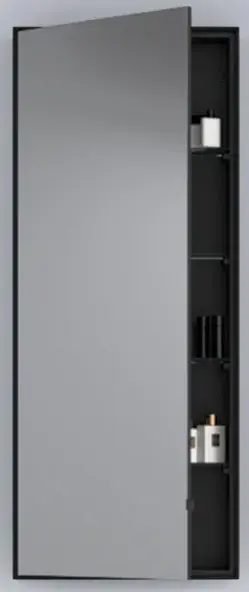 Зеркальный шкаф Cielo Simple Tall Box SPSTB.NM матовый черный