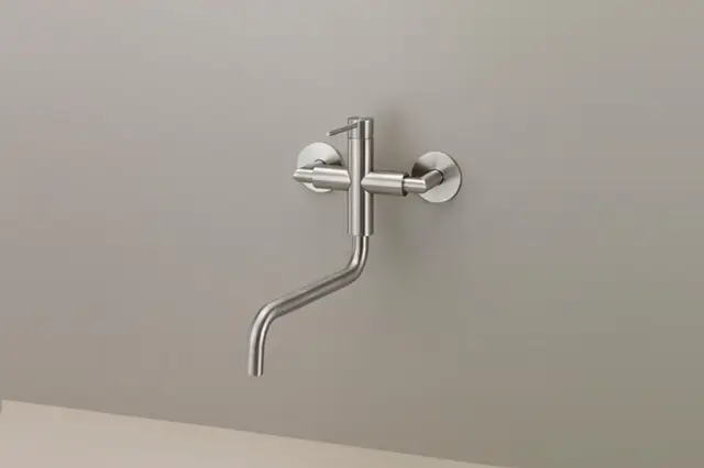 Смеситель для раковины CEA Gastone GAS21S сталь матовая