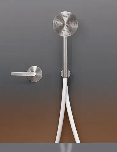 Смеситель для душа CEA Flag FLG20HWS СТАЛЬ SATIN/шланг силикон WHITE