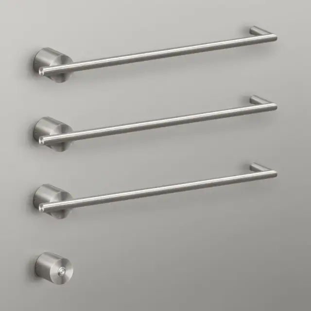 Полотенцесушитель электрический CEA EQUILIBRIO EQB13S = TRS01+SEL01(x3шт.)+BOT03 cталь матовая