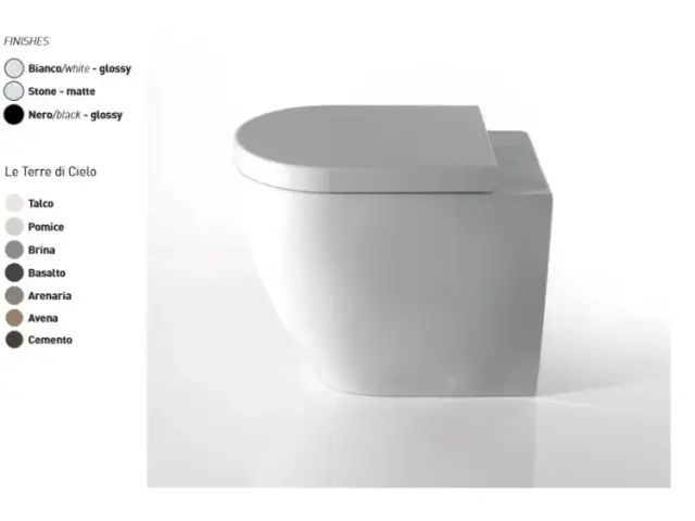 Сиденье для унитаза, CIELO, Smile, цвет-Basalto