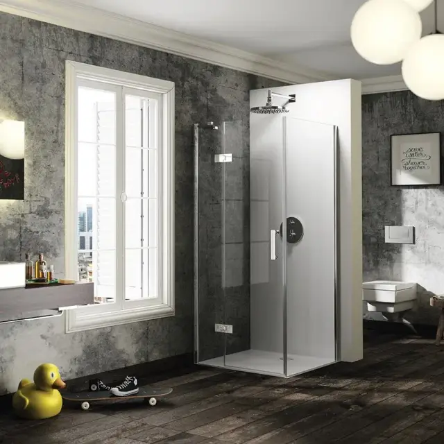 Боковая стенка для душевой кабины HUPPE SOLVA SAK C SOLO T 21HW1X1000937500 профиль черный/прозрачное стекло