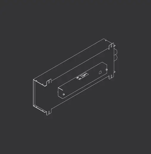 Короб для смесителя встраиваемый в стену 45.8*10.7*h19