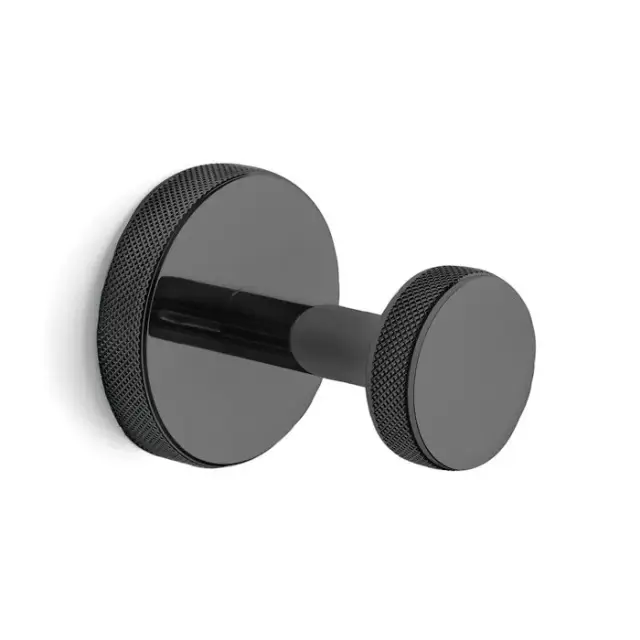 3SC Ribbon Крючок для полотенец одинарный, подвесной, цвет: Matt Black Nickel RB12CFM