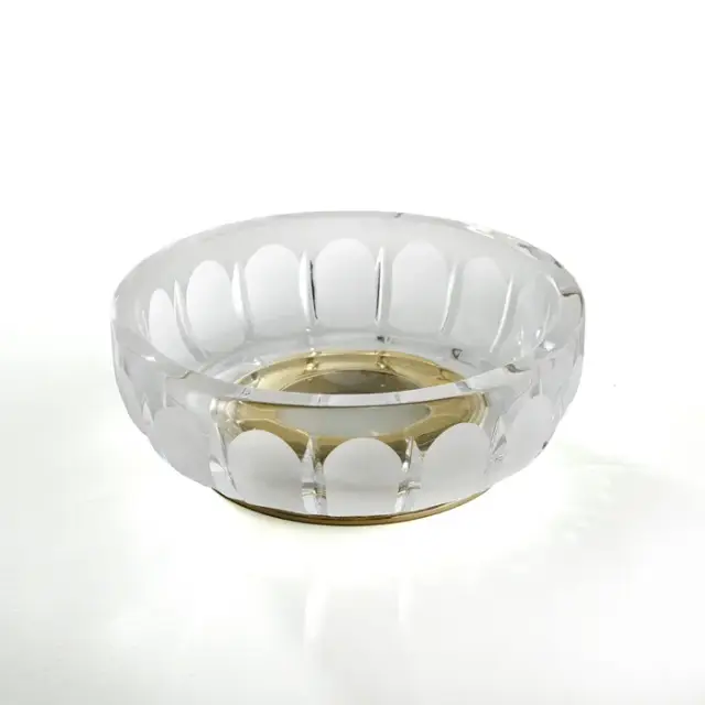 3SC Montblanc Мыльница со стеклянной чашей, настольная, цвет: Polished Brass MB01ACROL