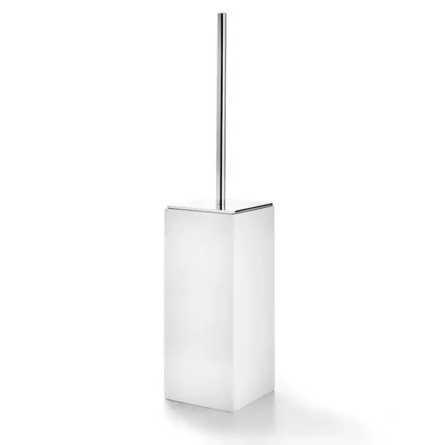 3SC Bemood Ершик для унитаза напольный с композитной колбой, цвет: Polished Satin Nickel BEMW17ANK