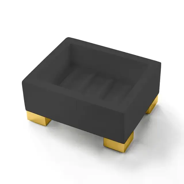 3SC Bemood Мыльница с композитной чашей, настольная, цвет: polished gold 24K BEMDN01AGD