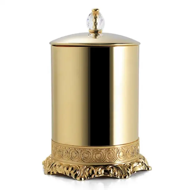 3SC Bally Ведро с крышкой, ручка Swarovski, цвет: золото 24к. глянцевый FSS65/05SLGD