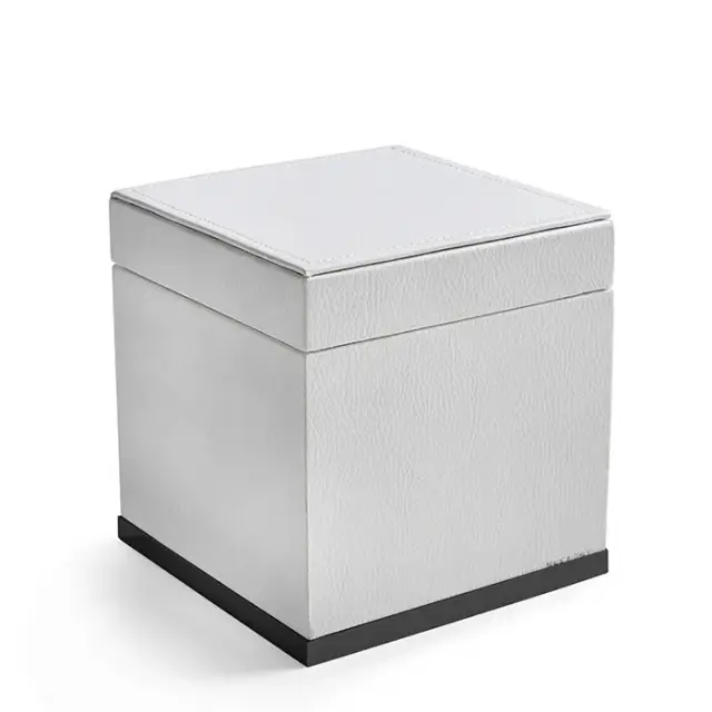 3SC Snowy Коробочка универсальная, 14х14хh14см, с крышкой, настольная, цвет черный матовый SN48ANO