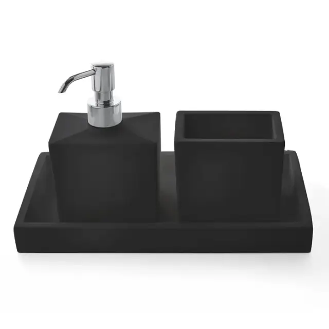 3SC MooD Комплект: стакан, дозатор, лоток, цвет: хром MN99ASL