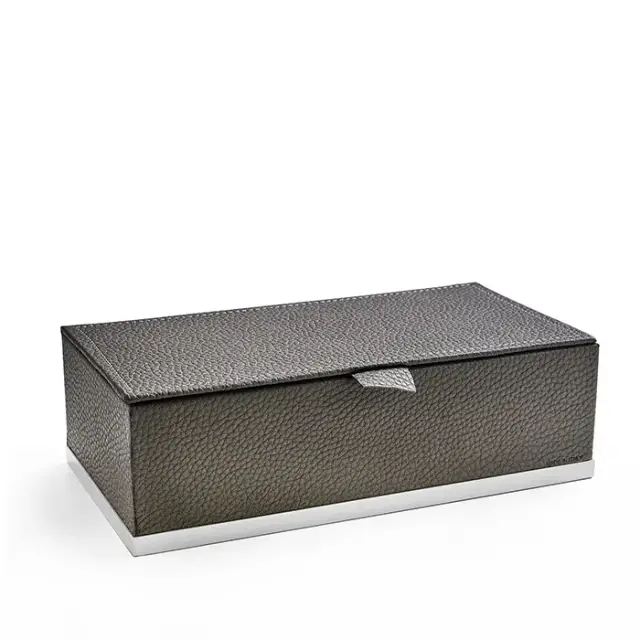 3SC Milano Коробочка универсальная, 25х13хh8см, с крышкой, настольная, цвет белый матовый ML49ABO