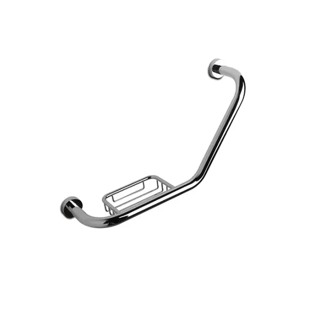 3SC Hotel Поручень 45х11хh24 см, с мыльницей-сеткой, цвет: хром HO88GSL