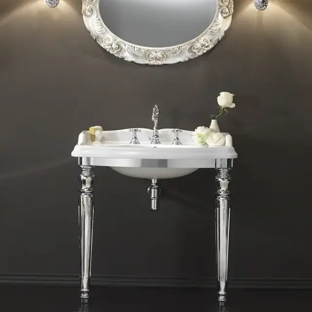 3SC Консоль King 90х56хh97см, с раковиной LA02 и сиф., цвет хром KI3090SL